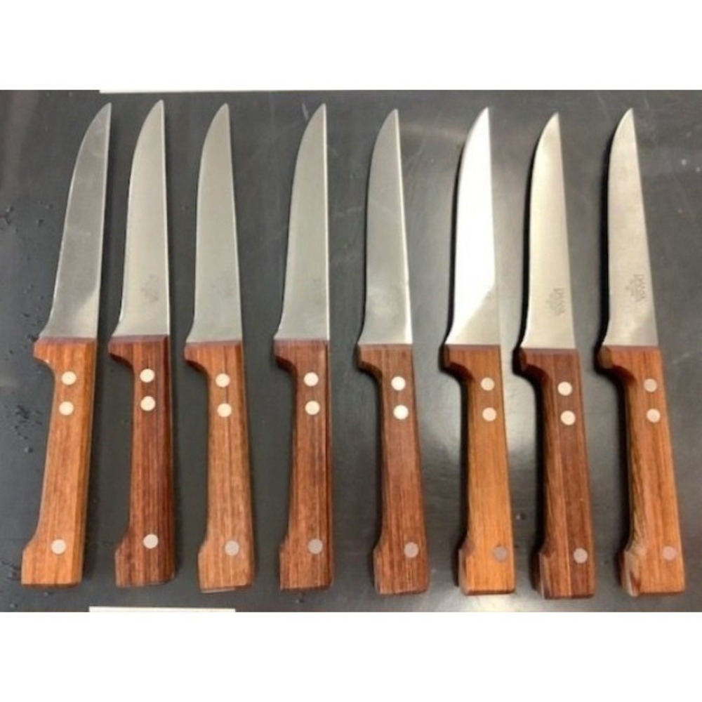 Dansk International Designs Ltd Stainless Steel Steak Knives Set Of 8 With Wood